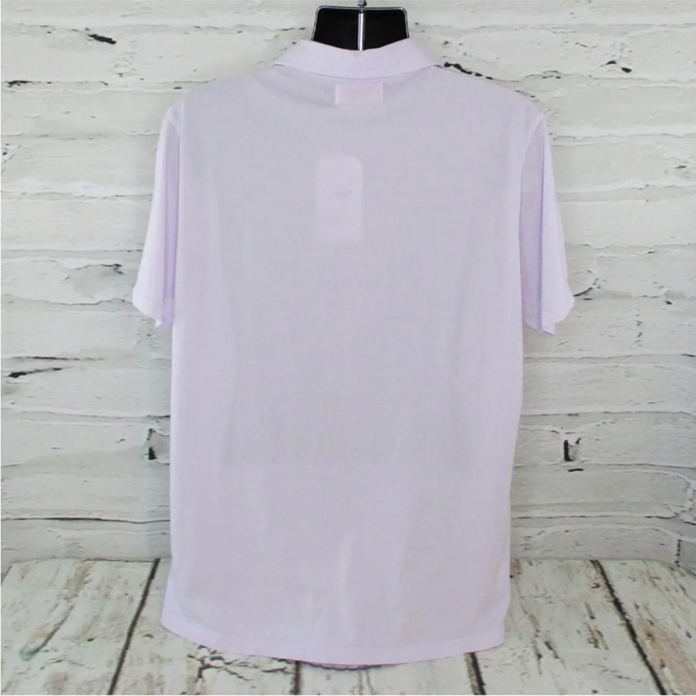 M. Singer Mens' Classic Fit Polo Shirt in Misty Lilac, NWT L - Picture 4 of 5